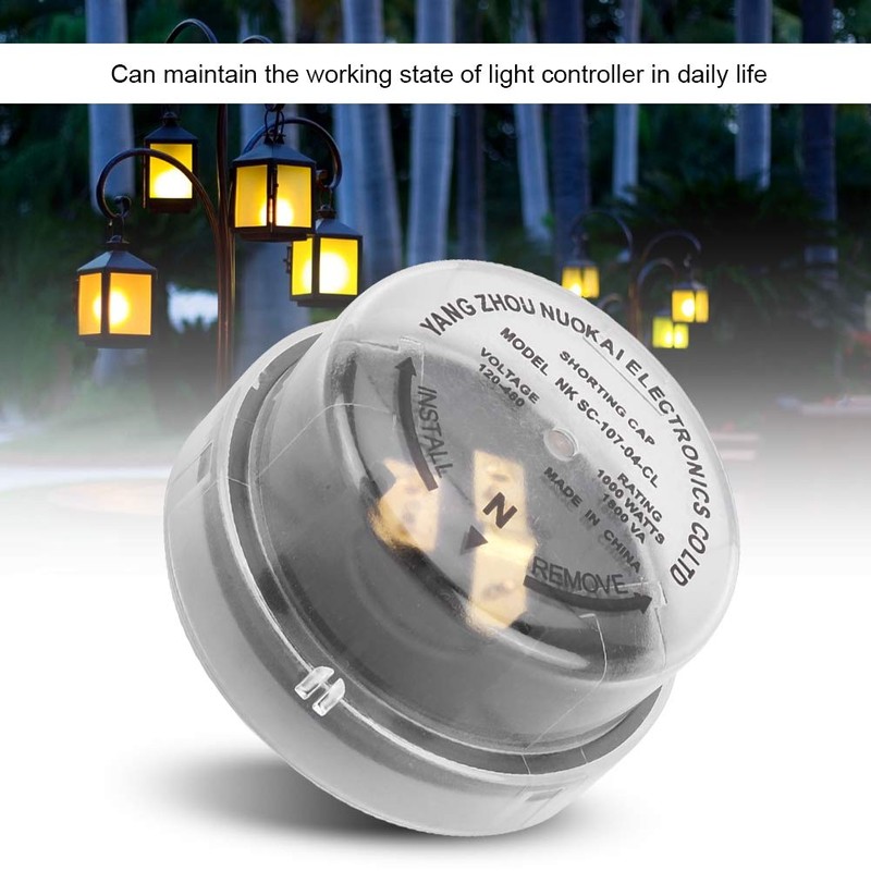 Shorting Twistlock Photocell 1000W 1800VA 120-480V Receptacle Temporary