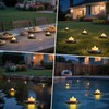 Solar Floating Pool Lights, 5-Pack Solar-Powered Float Candles Lamps Tea
