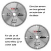 TCT18480T20B TCT Circular Saw Blade 184mm x 80T x 20mm