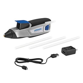 Dremel HSGP-01 4V Cordless USB Rechargeable Hot Glue Pen Glue Gun, Fast Preheating and Precision Drizzle Tip - Includes 4 Glue Sticks, USB Cable and Power Adapter