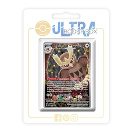 my-booster SV07-FR24-UB-SV141 Noarfang (Noctuh) SV141 Alternative Gallery Myboost X, Écarlate et Violet 7 Couronne Stellaire, Box of 10 French Pokémon Cards