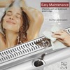 muschbath 36 Inch Linear Shower Drain, Brushed Nickel Shower Drain,
