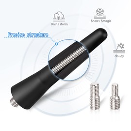 Bingfu 6.5cm FM DAB Aerial Antenna - Mini Roof Radio Antenna With Strong FM/AM/DAB Receiving Function