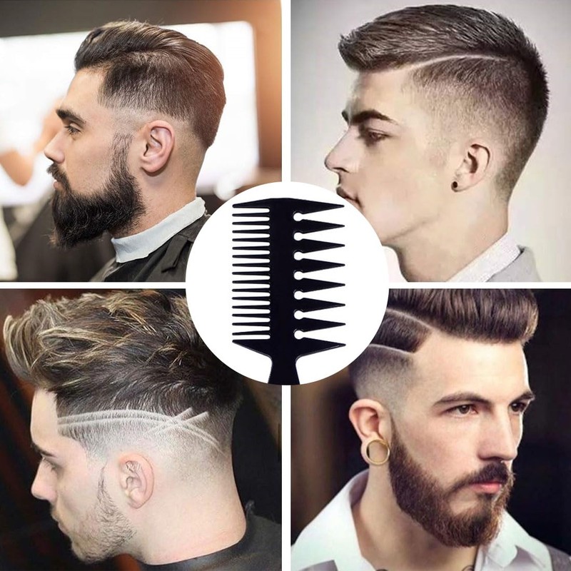 PSOWQ 3-in-1 Plastic Combs Detangling Wide Tooth Comb Antistatic Hair