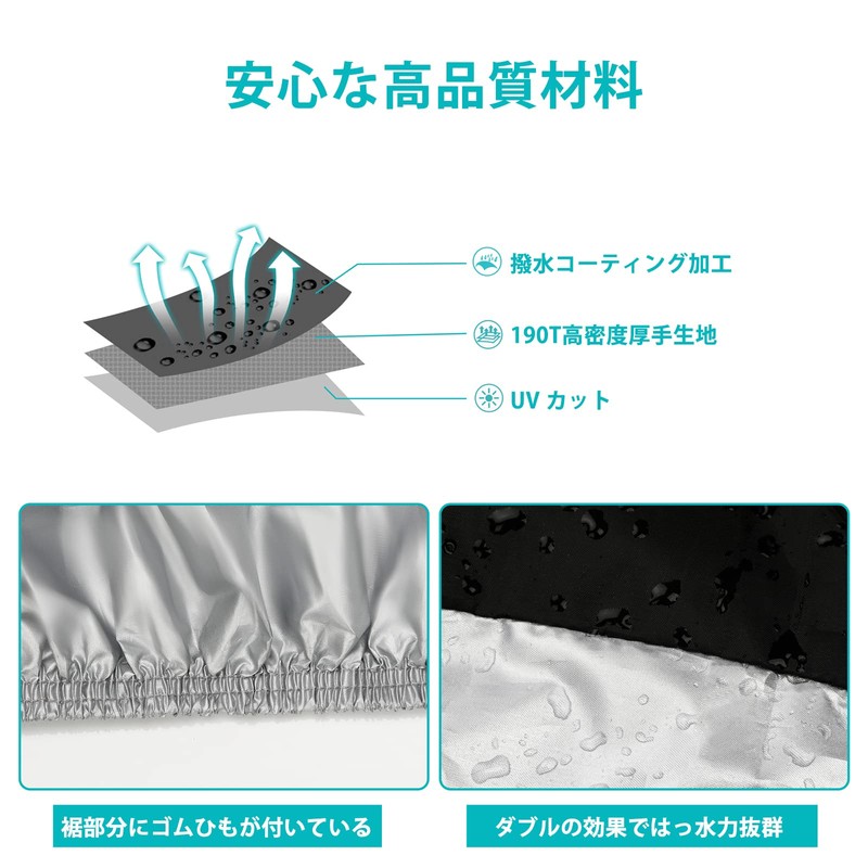 Motorcycle Cover, Thick, Waterproof Cover, UV Protection, Windproof, Dustproof, Rainproof,