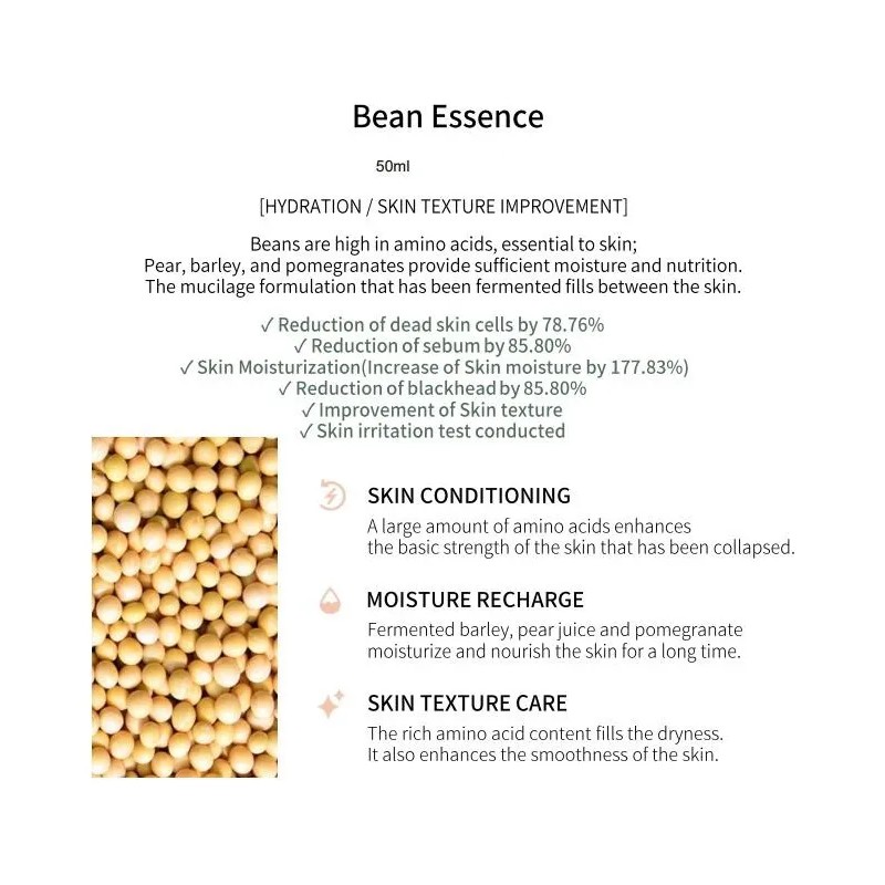 Mixsoon Kit Completo Bean Oil Essence Cream Sun Serum 4