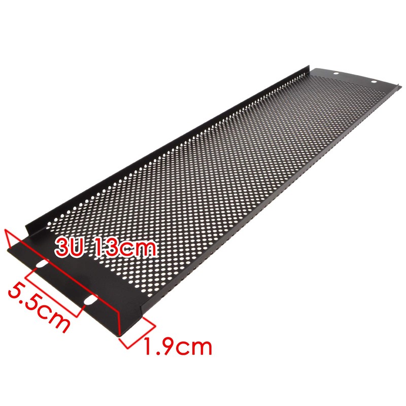 Mesh Vented 3U Blanking Plate for 19 Inch Rack Mounted