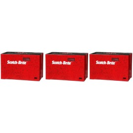 3M Scotch Brite 64659 Scuff Pads Very Fine Maroon Hand Sanding Pads (3 Pack)