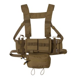 KRYDEX GEAR Chest Rig, MK3 Tactical Vest Military Molle Airsoft Vest with 5.56 M4 Mag Pockets and Pistol Magazine Pockets