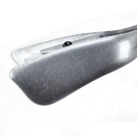 1 x Wave Hair Clip Mini in Silver Silk Size Small Approx. 9 cm Long – Made in Germany WeLoveBeads