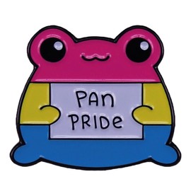 Pan Pride Brooch Cartoon Rainbow Enamel Lapel Pin Cute Animal Badge Pins Accessory for Hat Backpack Jacket Clothing, Metal, alloy