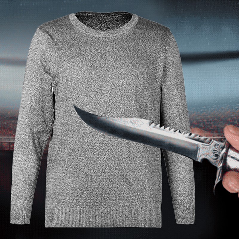Cut Resistant Anti Slash Clothes Level 5 Protective Equipment Round
