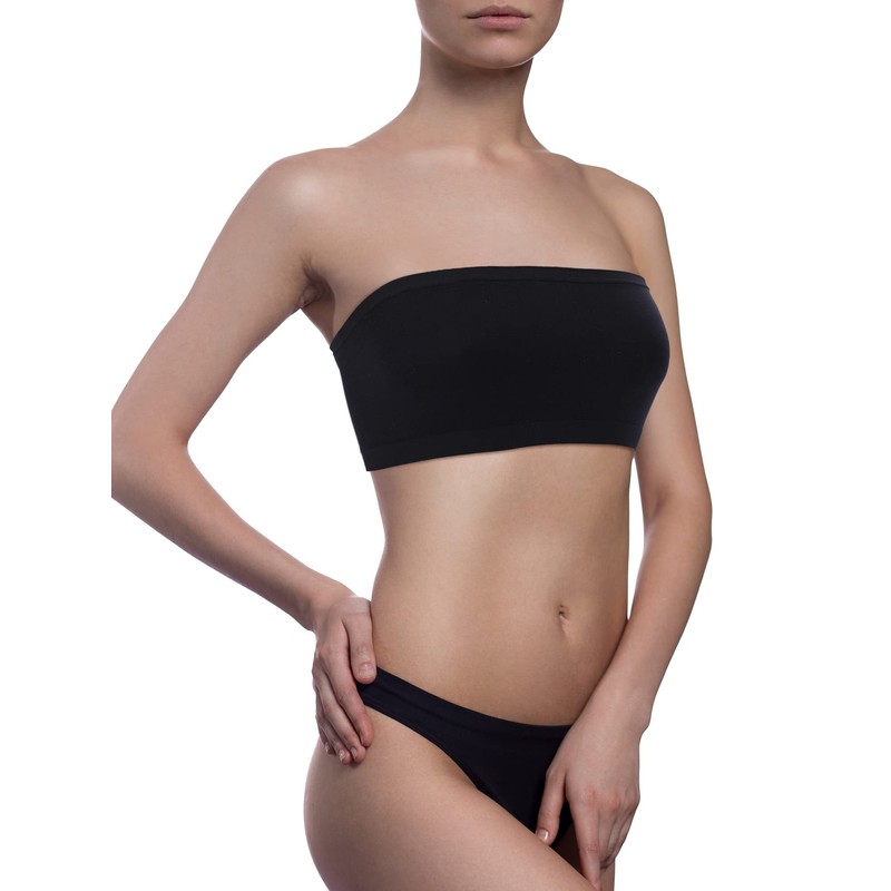 Blulu Brasier sin Tirantes para Mujer, 4 Piezas, sin Mangas,
