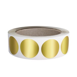 Royal Green Labeling Stickers Gold Round Sticker Dots 2.5CM (25MM) 600 Pack