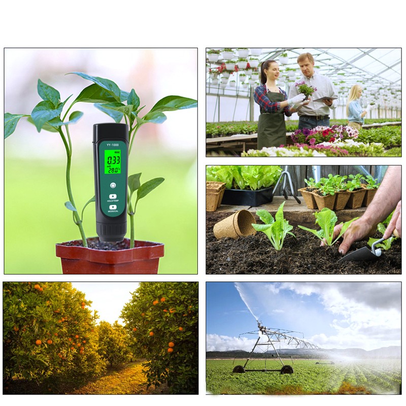 3in1 Soil Tester EC Temperature Moisture Soil Meter for Outdoor