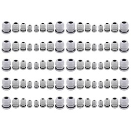 Cable Gland Set M12 M16 M20 M25 80 Pieces Cable Grommet Waterproof IP68 Cable Connector Locknut Locking Nut Cable Fixings for Outdoor Garden Control Box Junction Box