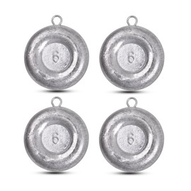 Disc Sinkers Fishing Weights Coin Sinker Weights Saltwater Surf Fishing Weights Bottom Drifting Trolling Catfishing Gear Tackle Fishing Sinker Weights 1oz 2oz 3oz 4oz 5oz 6oz 8oz (6oz-4pcs)