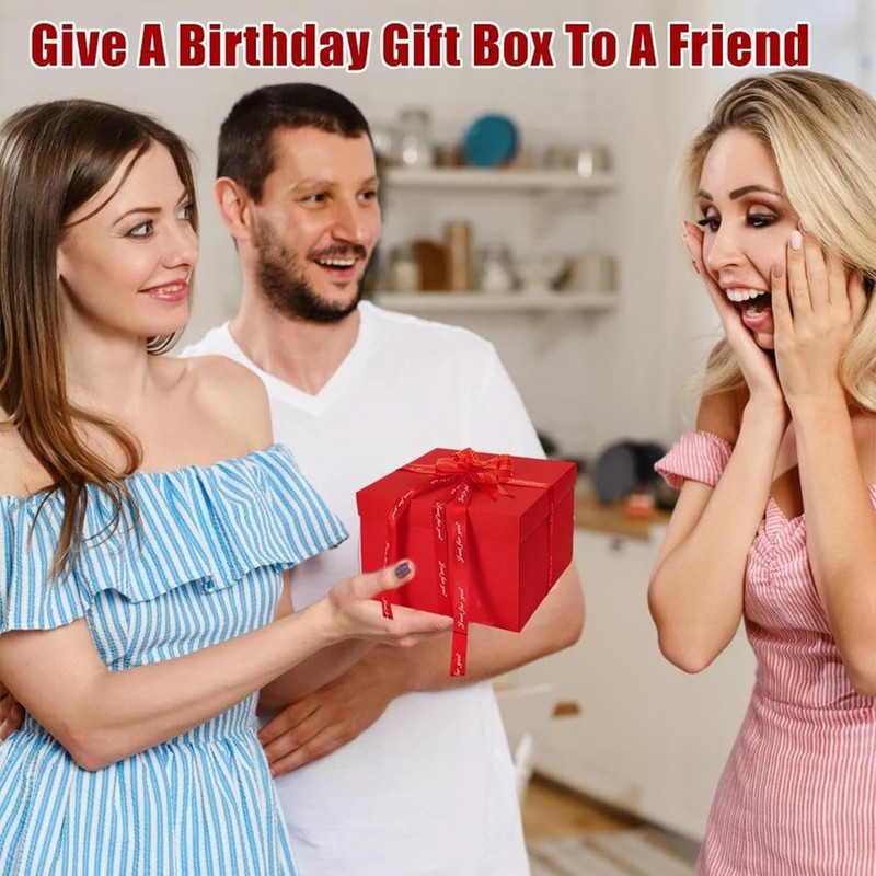 Surprise Box Explosion Box for Christmas, Birthday, Anniversary, Valentine's Day,