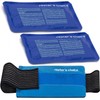 2 Soft Gel Ice Packs for Injuries Reusable with Extra