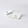 Mini 3-compartment detachable portable pill case Cute pattern pill case cactus 14ea