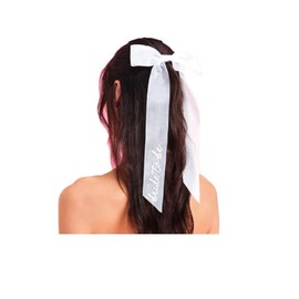 Bride to Be Bow Bridal Shower Bowknot Bride to Be Embroidered Hair Bow Wedding Clips BWD01 (Bow)