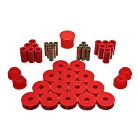 Energy Suspension For Jeep Willis 1955-1958 Hyper-Flex Master Bushing Set Red | 2.18104R