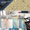 ANRO Oilcloth Tablecloth Wax Tablecloth Washable Garden Tablecloth Round Oval