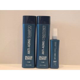 Brazilian Blowout Anti Aging Shampoo & Conditioner & Correct Prevent Spray Set !