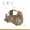 OneTigris Airsoft Mask Foldable Half Mesh Face Mask Face Protection
