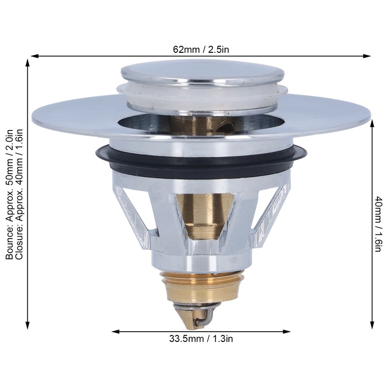 Drain Stopper Tightly Connected NonSlip RustProof Durable Easily Install Drain