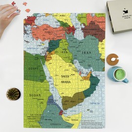 2003 Map of Middle East | 1000 Piece Jigsaw Puzzle for Adults | Jigsaw Puzzle Game for Adults