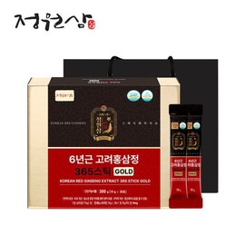 Jeongwon Sam 정원삼 6년근 고려홍삼정 365스틱 골드 (10g x 30포) 송가인이 선택한 정원삼 Jeongwonsam 6-Year-Old Korean Red Ginseng Extract 365 Sticks Gold (10g x 30 Packs) Selected by Song Gain