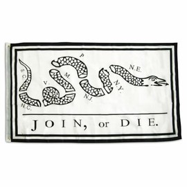 3x5FT Join or Die Flag Revolutionary War Ben Franklin Historic History Colonies