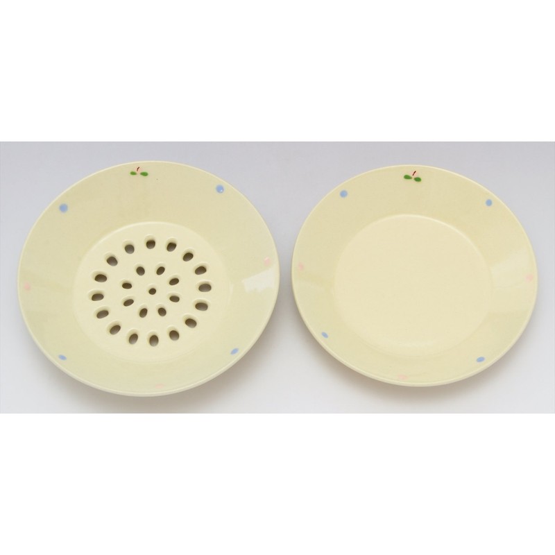 Kiln SOUSEN Medium Plate, White, 5.9 inches (15 cm), Setoyaki,