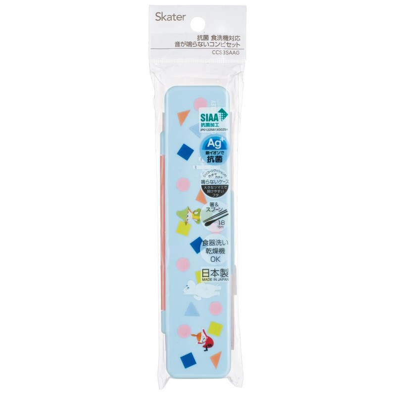 Skater CCS3SAAG-A Moomin Anime 23 Chopsticks Set, 7.1 inches (18