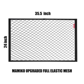 MAMIKO Cargo Net for Utility Folding Wagon, Garden Cart, Folding Trolley Cart, Beach Cart, Made of Heavy-Duty Elastic Nylon net 24"X35.5"to 47"×71"