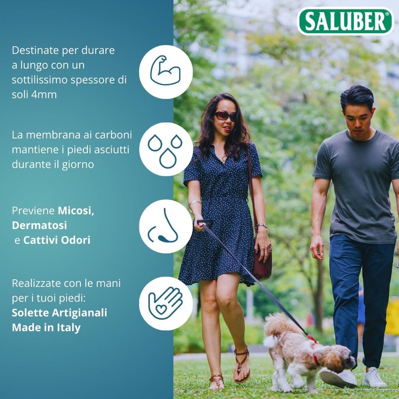 Saluber Style Daily 405 Orthotic Insoles, Poron+ Technology, Activated Carbon