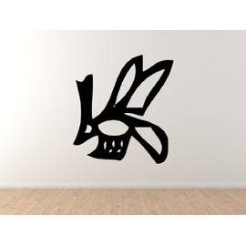 Egyptian Symbols #3- Bug Insect Hieroglyph Decorative Art - 45" Black Wall Vinyl Decal Decorative