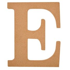 Plaid Unfinished Wood Letter, 8" Wooden Surface Perfect for DIY Arts and Crafts Projects, 63584