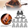 12Pcs Finger Picks Metal Celluloid Index Thumb Cots Guitar Playing