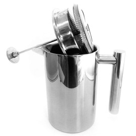 Coffee Press French Press Stainless Steel Double Wall Insulated with Filter Coffee Teapot 800ml