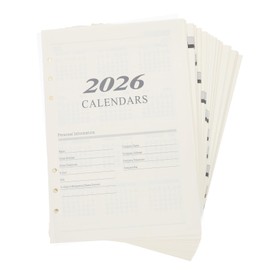 Gadpiparty Monthly Planner Refill Inserts Loose Leaf Paper for Efficient Daily Task Management Refillable Flexible Planner Pages for Home Offices