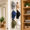 Adhesive Hat Racks for Wall & Door – Plastic No-Drill