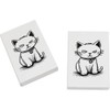 2 x 45mm 'Cunning Cat' Erasers/Rubbers (ER00043713)