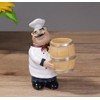 DD-life Toothpick Holder,Resin Chef Statue Toothpick Holder,Resin Toothpick Dispenser for