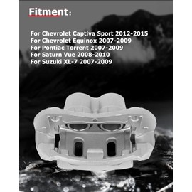 cciyu 18B5057 Front Right Brake Caliper With Bracket For Chevy For Captiva Sport/For Equinox,For Pontiac For Torrent,For Saturn For Vue,For Suzuki For XL-7