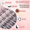 Lash Clusters DIY Eyelash Extensions 42 PCS Clusters Lashes 10-14mm