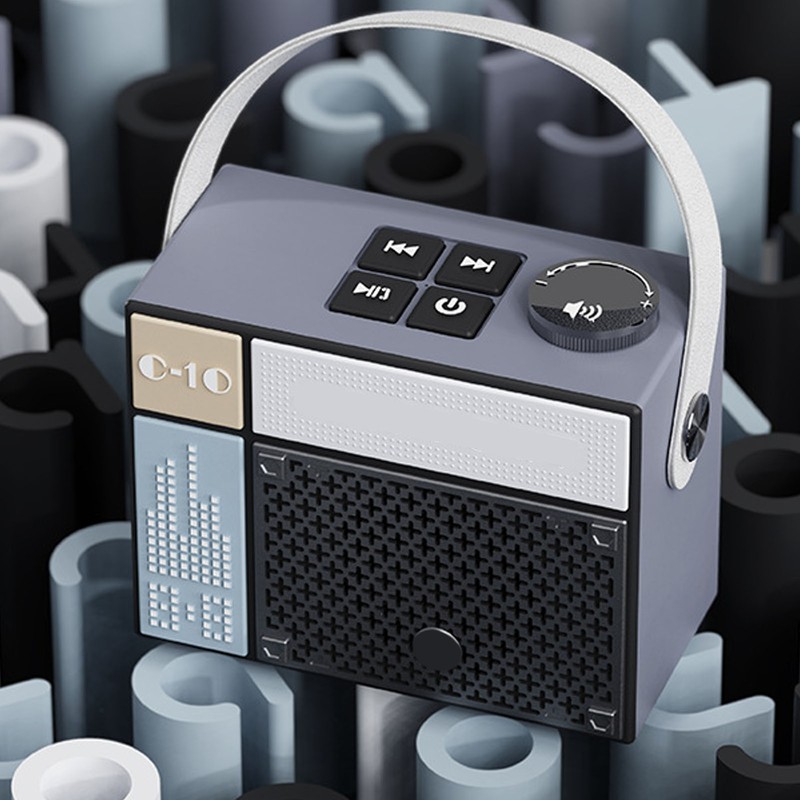 Bluetooth Speaker 5W Stereo Sound Modern Cute Pixels Style Portable