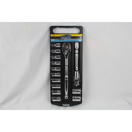 Power Torque rachet and socket set, 15 pc, Metric sockets, 1/2" Drive Mdl GM4251