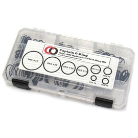 Captain O-Ring ORS/ORFS (for Flat Face Fittings) Hydraulic O-Ring Seal Kit (Viton/FKM 90-180 Piece Kit)